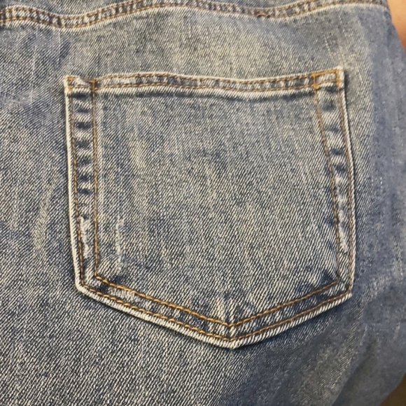 Wild Fable Denim Distressed Raw Edge Mini Size 14 NWOT - Picture 10 of 10